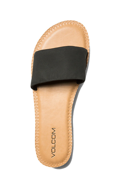 Volcom Simple Slide Sandal - Black - Top