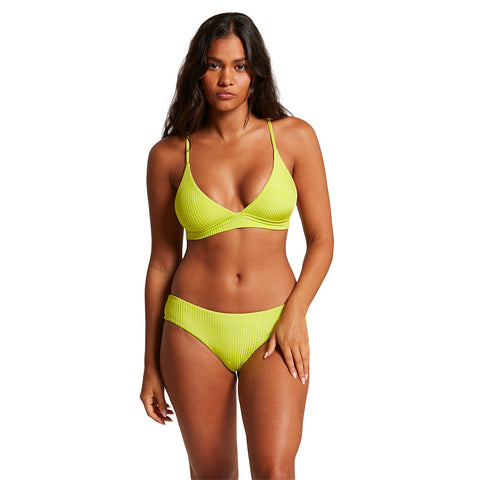 Volcom Simply Rib Triangle Bikini Top - Lime
