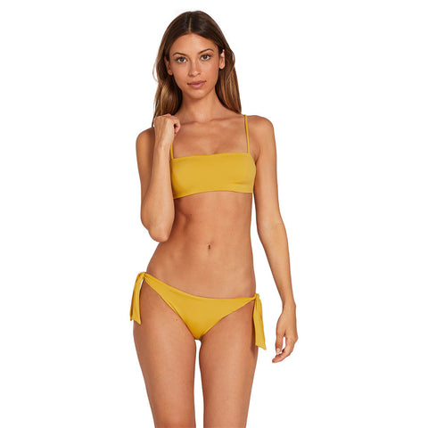 Volcom Simply Seamless Tie Side Bikini Bottom - Sunrise