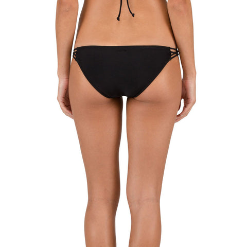 Volcom Simply Solid Full Bikini Bottom - Black