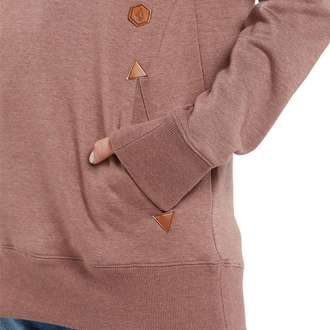 Volcom Tower Pullover Fleece - Rosewood (old)