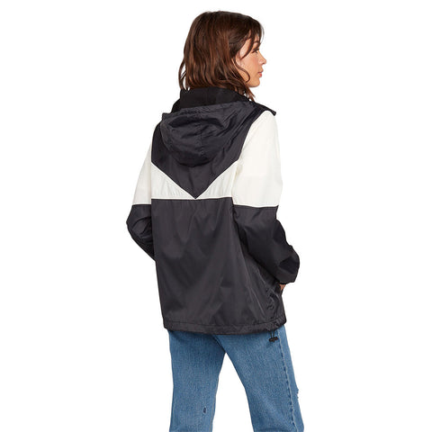 Volcom Wind Stoned Jacket - Black / White