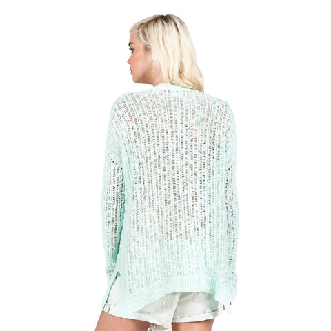 Volcom Open Road Sweater - Bleached Aqua