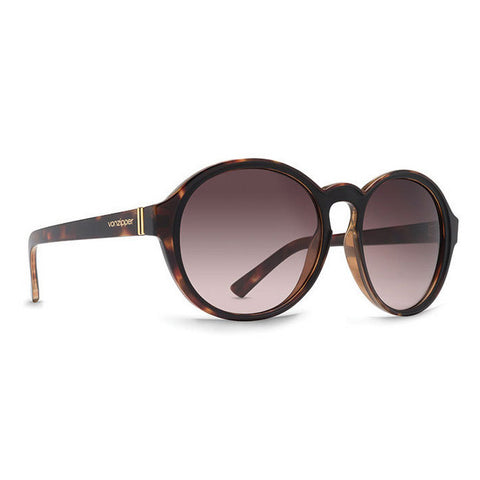 Von Zipper Lula Sunglasses - Tort Black Satin / Brown