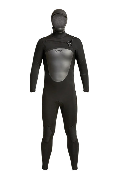 Xcel Axis Front Zip 5/4 Hooded Wetsuit - Black