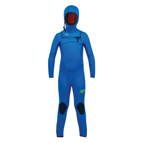 Xcel Youth Comp Hooded 4.5/3.5 Wetsuit - Faint Blue
