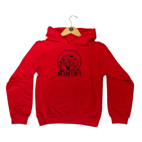 Moment Sea Lion Youth Pullover Hoodie - Red